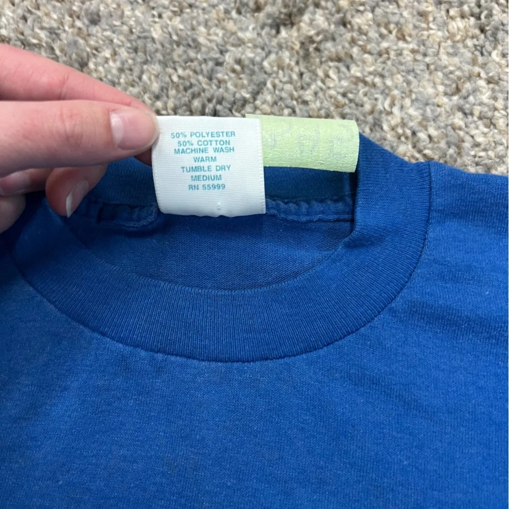 vintage shirt mens medium blue short sleeve Pensacola beach FL single stitch USA - Picture 7 of 10